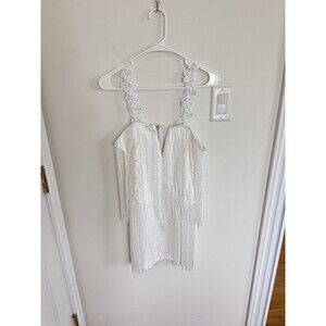 Women's Tassel Fringe Dress Salsa Dancing Flapper Boho Small